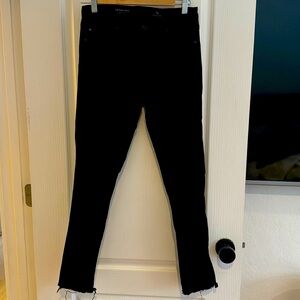 AG The Prima Ankle black denim jeans